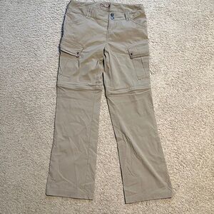 Prana Women's Khaki Convertible Cargo Pants